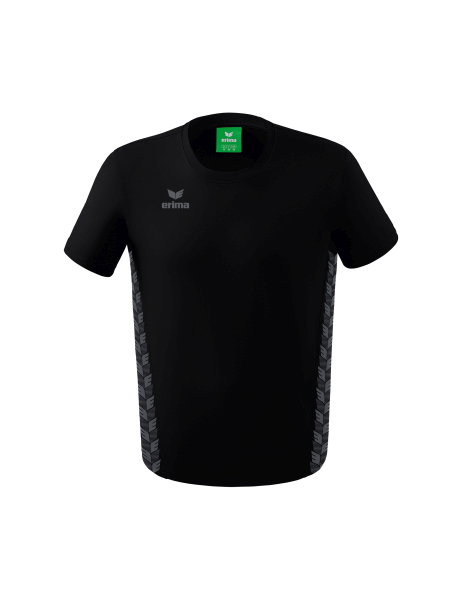 Erima Leisure T-shirt Essential Team - soft cotton blend, classic cut - black/grey Men